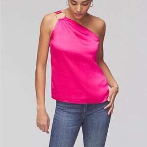 NWT Sari Pink One-Shoulder Blouse